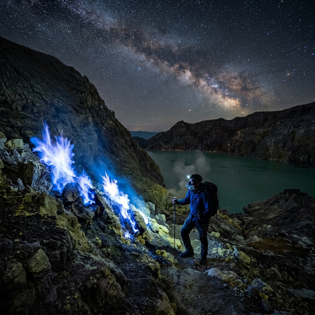 Midnight Trekking Kawah Ijen & Blue Fire